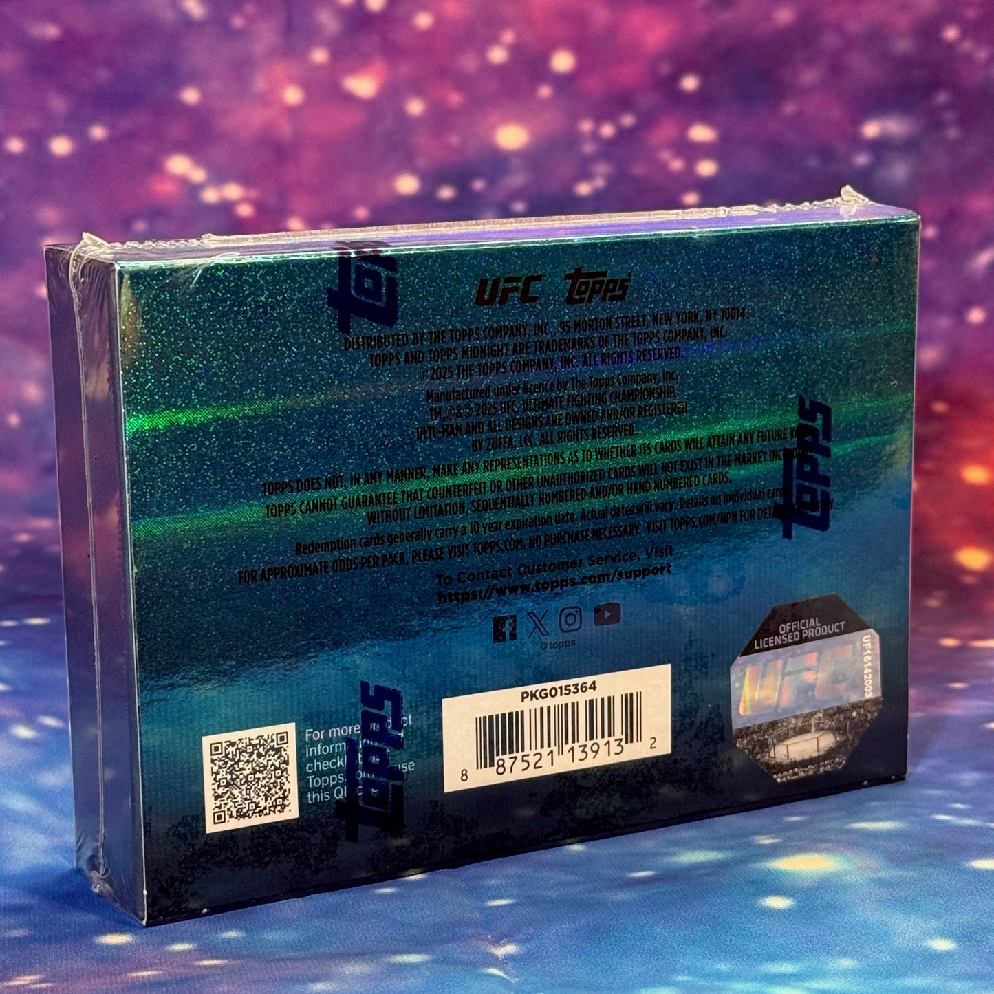 2025 Topps Midnight UFC Hobby Box New Factory Sealed