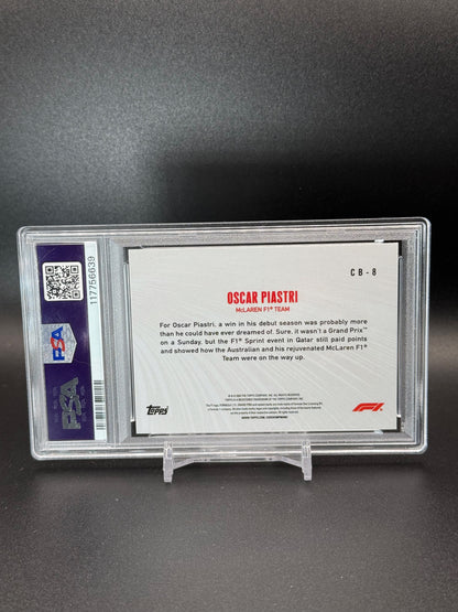 2024 Topps Formula 1 Paddock Pass Oscar Piastri Circuit Breakers CB-8 PSA 10