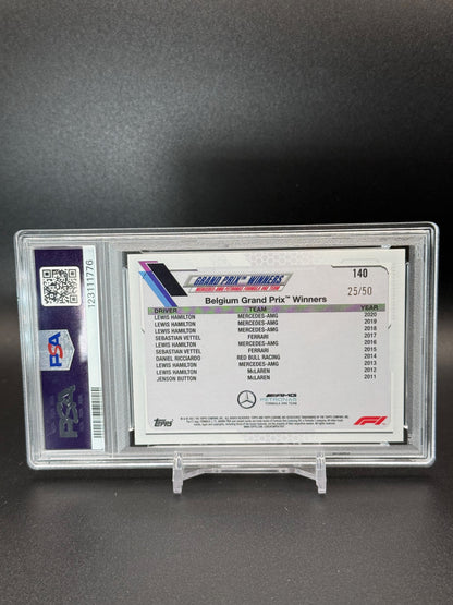 2021 Topps Chrome Formula 1 Lewis Hamilton Gold PSA 10