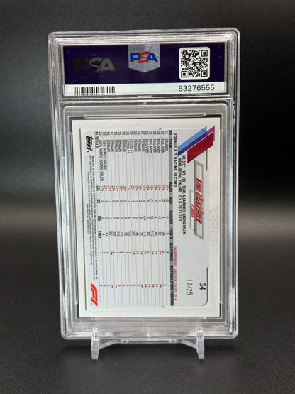 2021 Topps Chrome Formula 1 Kimi Raikkonen #34 Orange PSA 10