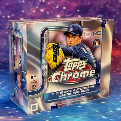 2025 Topps Chrome Baseball MLB Hobby Jumbo Box New Factory Sealed