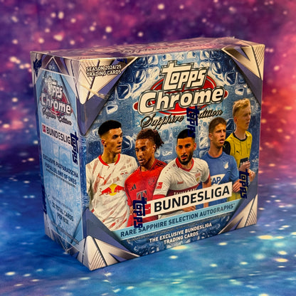 2024/25 Topps Chrome Sapphire Bundesliga Hobby Box New Factory Sealed